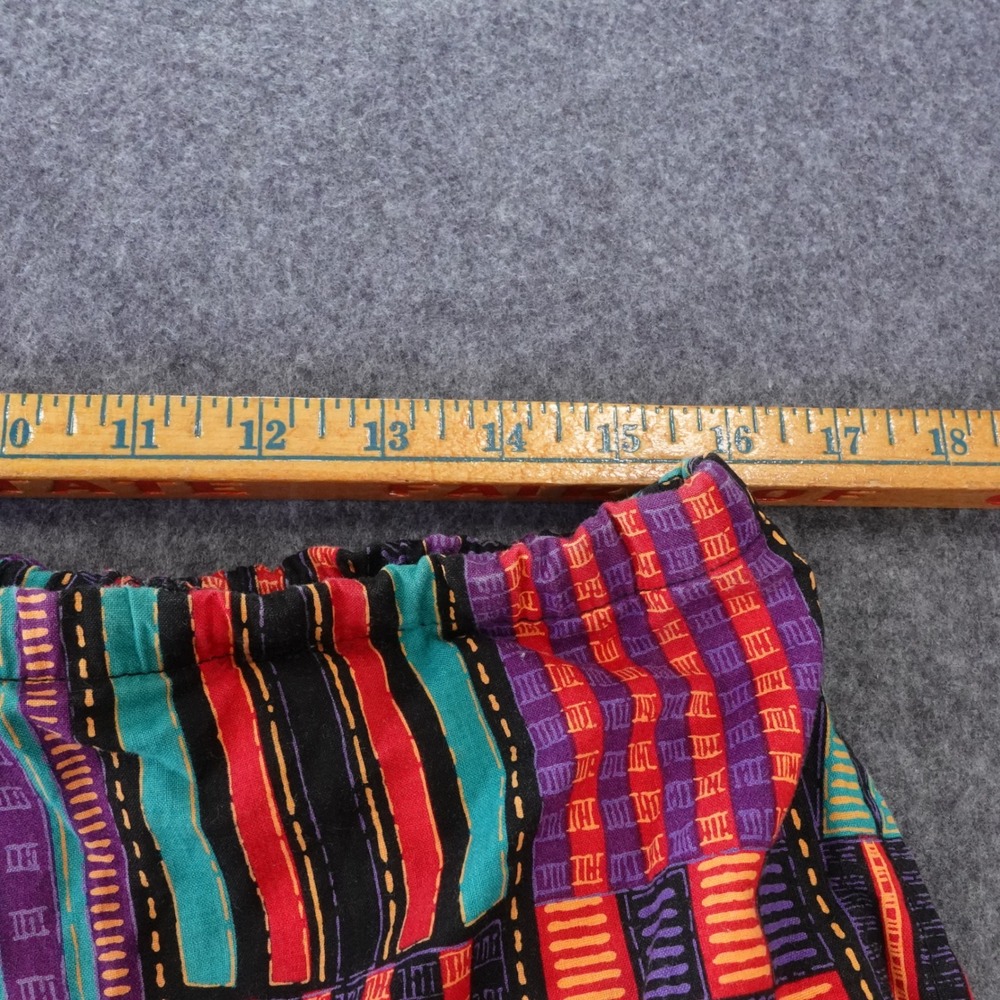 Vintage International Male Mens Large Geometric Abstract Print Cotton Pants 90s - Picture 4 of 8